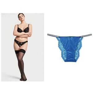 Victoria's Secret shine lace panty and thigh highs